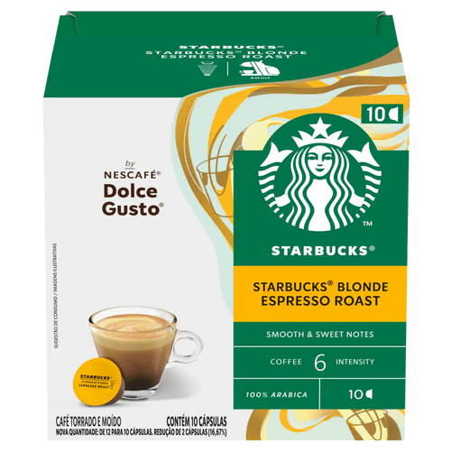 STARBUCKS BLONDE ESPRESSO ROAST 10 CÁPSULAS